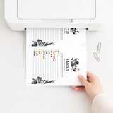 Goth Bridal Shower Emoji Game with Answer Key Printable