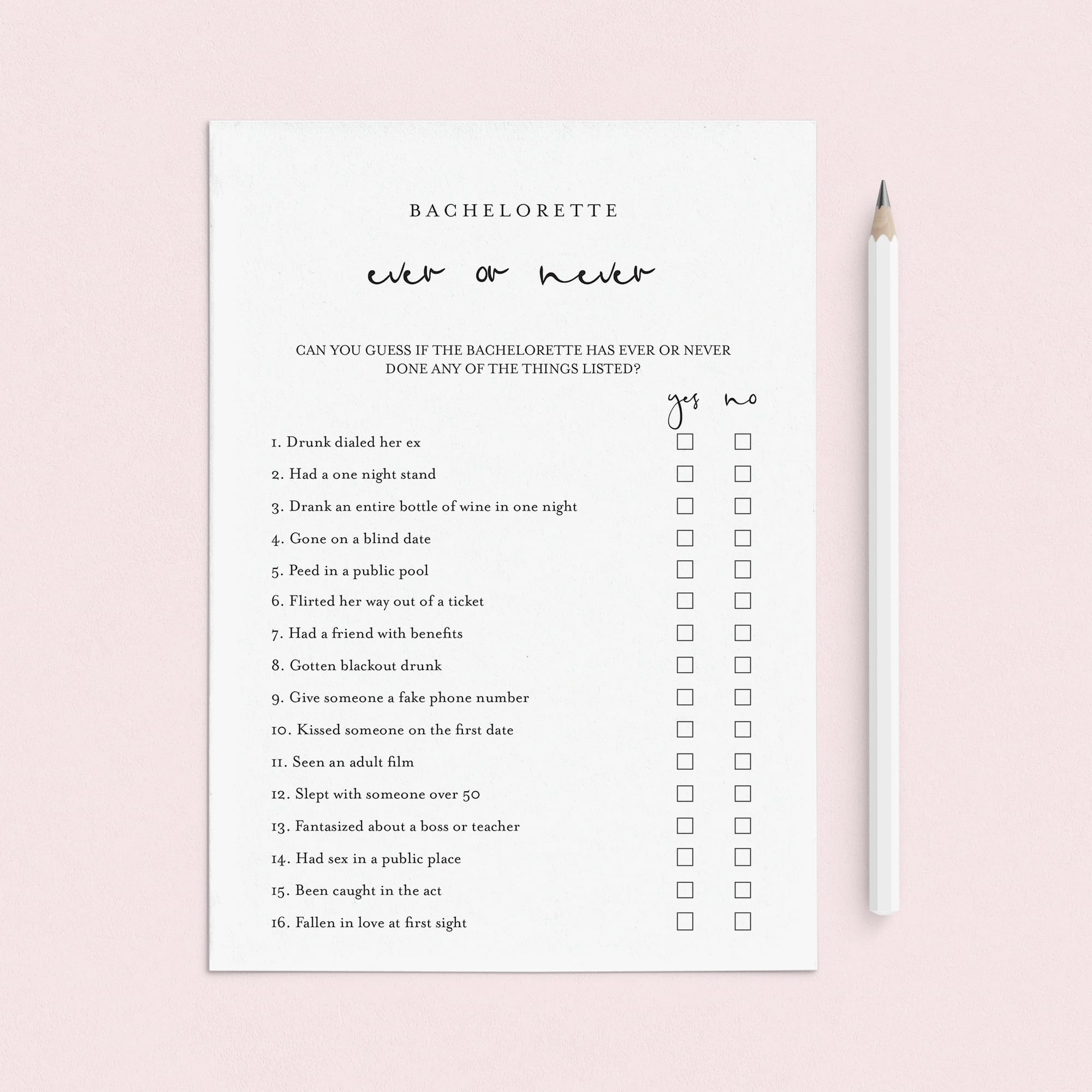 Bachelorette Party Games Printable  The Best Hen Party Games – LittleSizzle