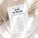 Family Reunion Party Games Bundle Printable