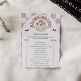 Retro 70s Halloween Bachelorette Game Ever or Never