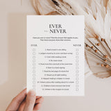 Book Club Party Game Ever or Never Printable