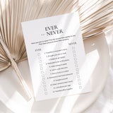 Ever or Never Office Edition | Printable Office Party Game Cards