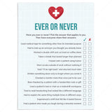 Nurse Party Game Never Have I Ever Printable by LittleSizzle