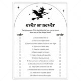 Witches Bachelorette Party Game Ever or Never Printable by LittleSizzle