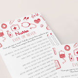 Ever or Never Nurse Game Printable