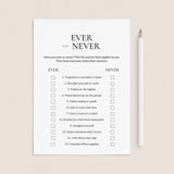 Ever or Never Office Edition | Printable Office Party Game Cards by LittleSizzle