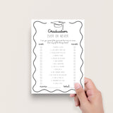 Wavy Border Grad Party Games Bundle Printable
