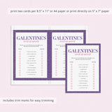 Galentines Party Game Ever or Never Printable
