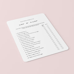 Bachelorette Ever or Never Game Printable