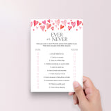 Galentine's Day Ever or Never Printable Game