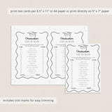 Graduation Party Game Ever or Never Printable