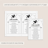 Witches Bachelorette Party Game Ever or Never Printable