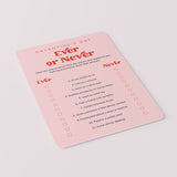 Ever or Never Galentines Game Printable