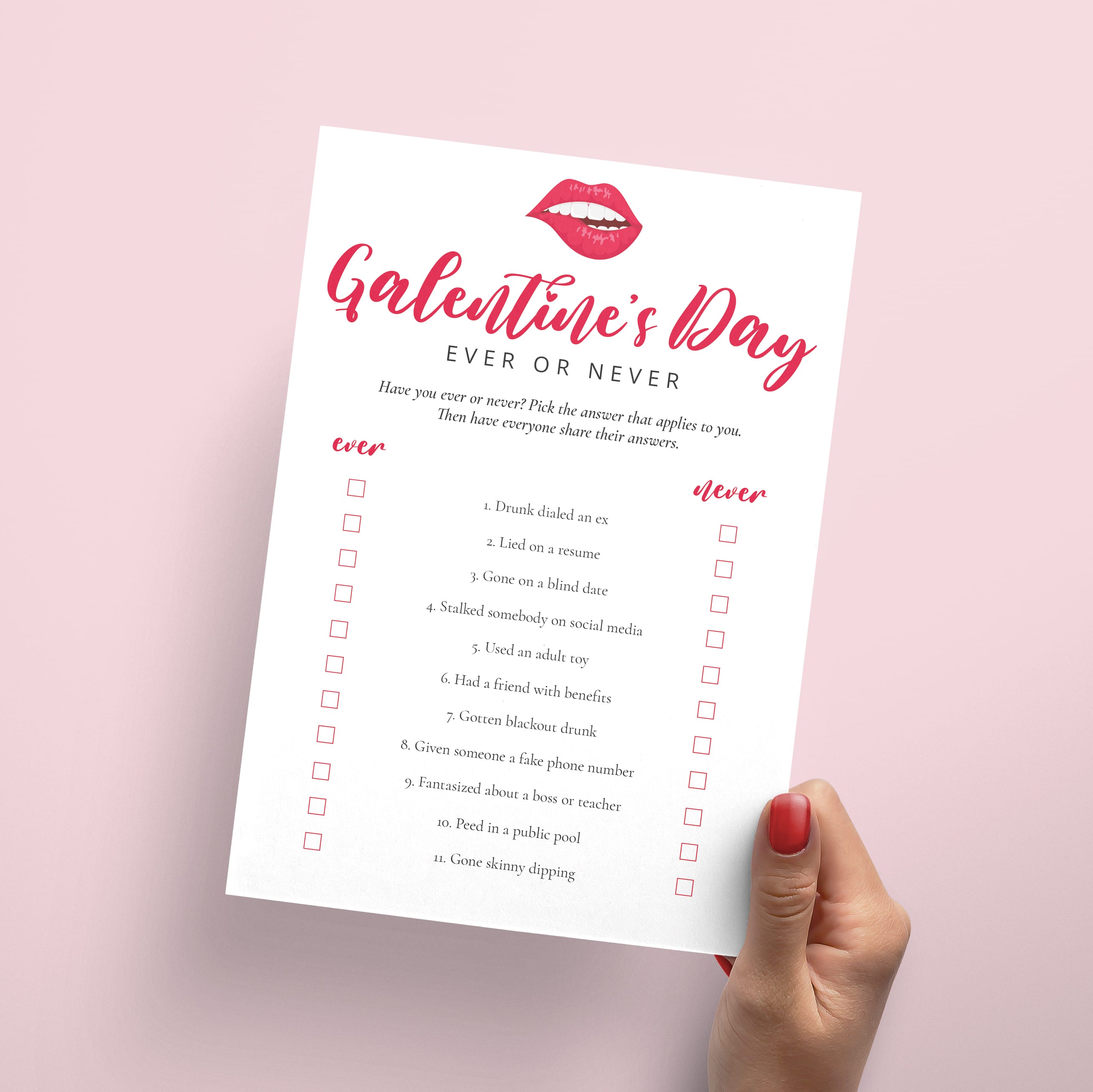 12 Galentine's Day Games for Adults Printable | Adult-Only Galentines ...