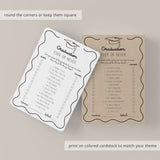 Graduation Party Game Ever or Never Printable