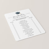 Printable Ever or Never Game for Graduation Party