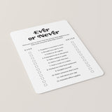 Printable Never Have I Ever Office Edition Questions
