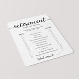 Retirement Ever or Never Game Printable