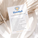 Hanukkah True or False Game with Answers Printable