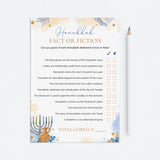 Hanukkah Fact or Fiction Game with Answer Key Printable by LittleSizzle