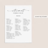 Minimalist Retirement Party Games Bundle Printable