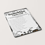 Halloween Family Feud Questions and Answers Printable
