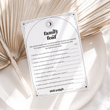 Celestial Theme Bridal Shower Family Feud Questions and Answers