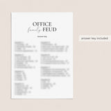 Printable Office Family Feud Game Questions and Answers