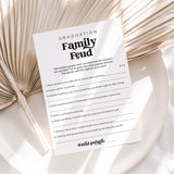 Printable Graduation Family Feud Game with Answers