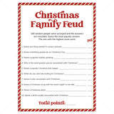 Christmas Family Feud Printable by LittleSizzle