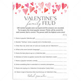 Valentine's Day Game Family Feud with Answers Printable by LittleSizzle