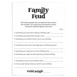 Family Feud Birthday Edition Questions and Answers Digital Download by LittleSizzle