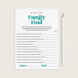 Medical Family Feud Questions and Answers Printable