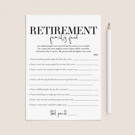 Printable Retirement Party Games for Her and Him – LittleSizzle