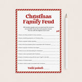 Christmas Family Feud Printable by LittleSizzle