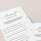 Printable Retirement Family Feud Questions and Answers