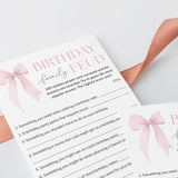 Birthday Family Feud Game Printable Coquette Birthday Game
