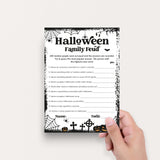 Halloween Family Feud Questions and Answers Printable