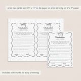 Graduation Family Feud Game Printable Wavy Border