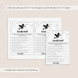 Witchy Bridal Shower Family Feud Questions and Answers Printable