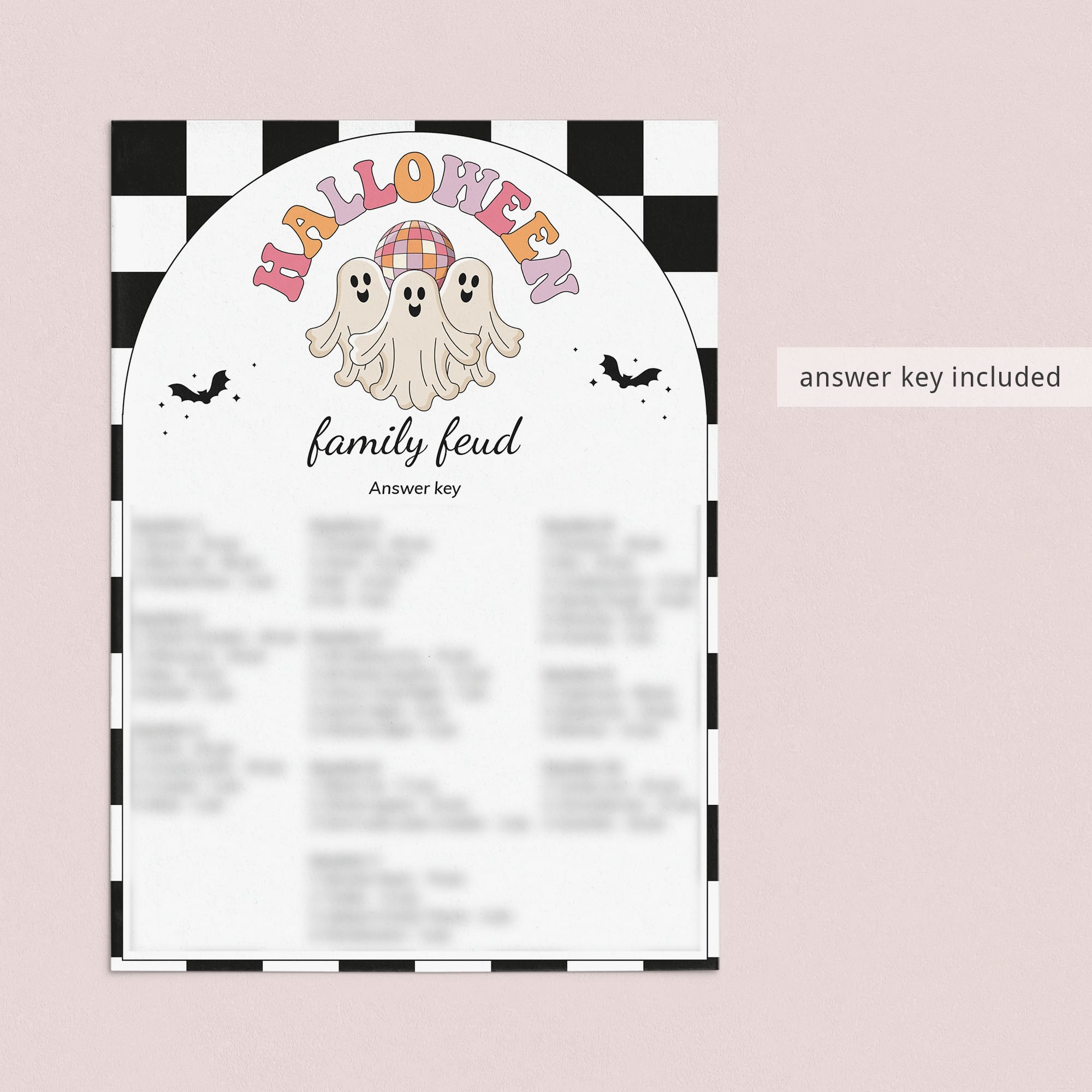 Family Feud Halloween Questions and Answers Printable LittleSizzle Family Feud Halloween Questions and Answers Printable LittleSizzle