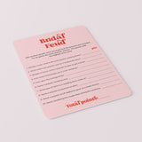 Bridal Family Feud Questions and Answers Printable Pink and Red