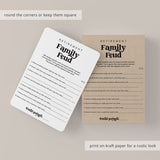 Family Feud Retirement Questions and Answers Printable | Instant Download