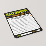 Halloween Feud Printable Questions and Answers