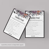 Halloween Theme Bridal Shower Family Feud Questions and Answers Printable