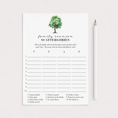 Scattergories Game for Family Gathering Printable by LittleSizzle