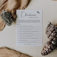 Rustic Christmas Game Family Feud Printable