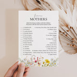 Famous Mothers Game with Answers Printable