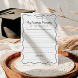 My Favorite Memory Graduation Party Game Printable Wavy Border
