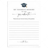 Share Your Memory With The Graduate Cards Printable by LittleSizzle